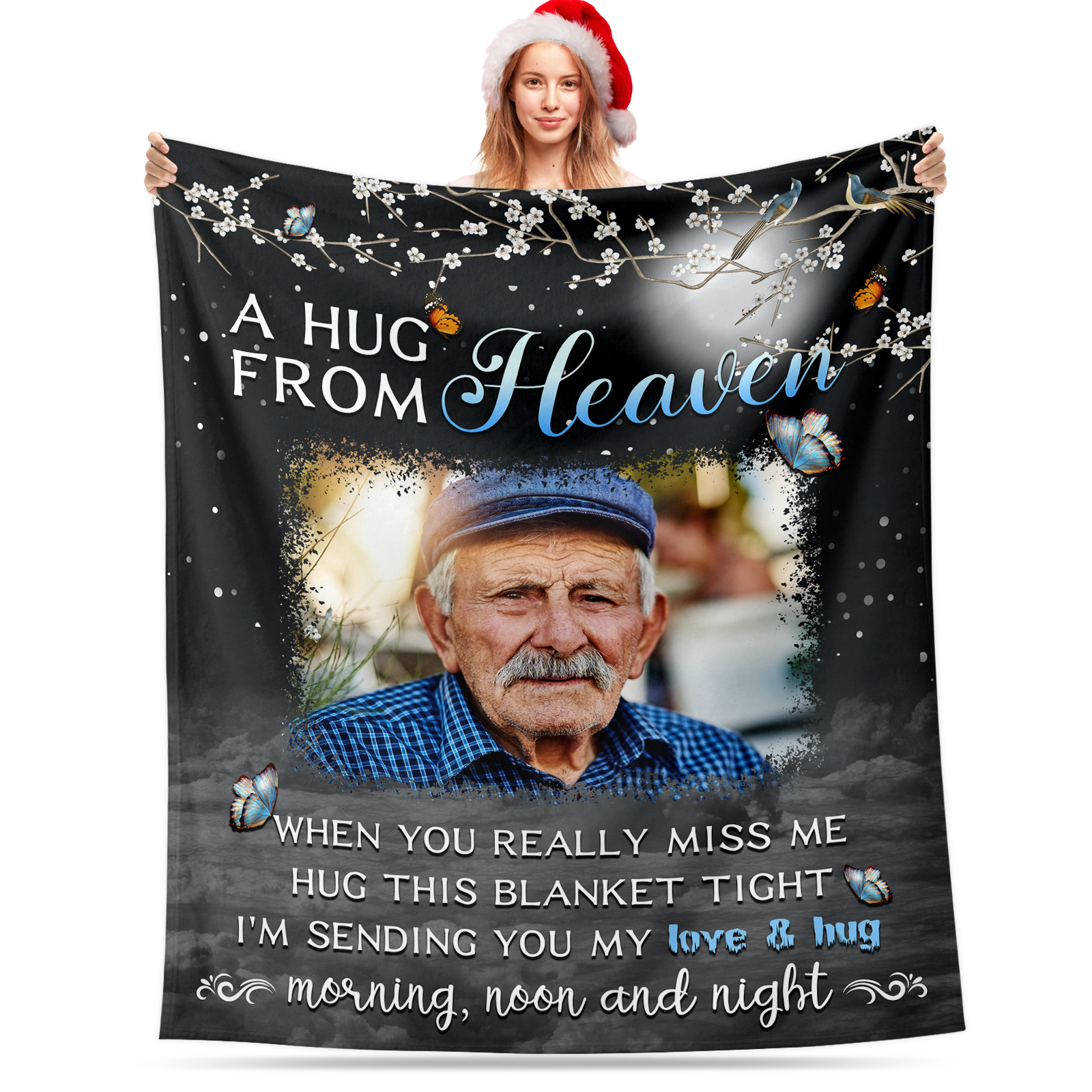 Heavenly Memory Personalized Blanket with Photo