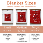 Personalized Blanket for Christmas with Initial Name