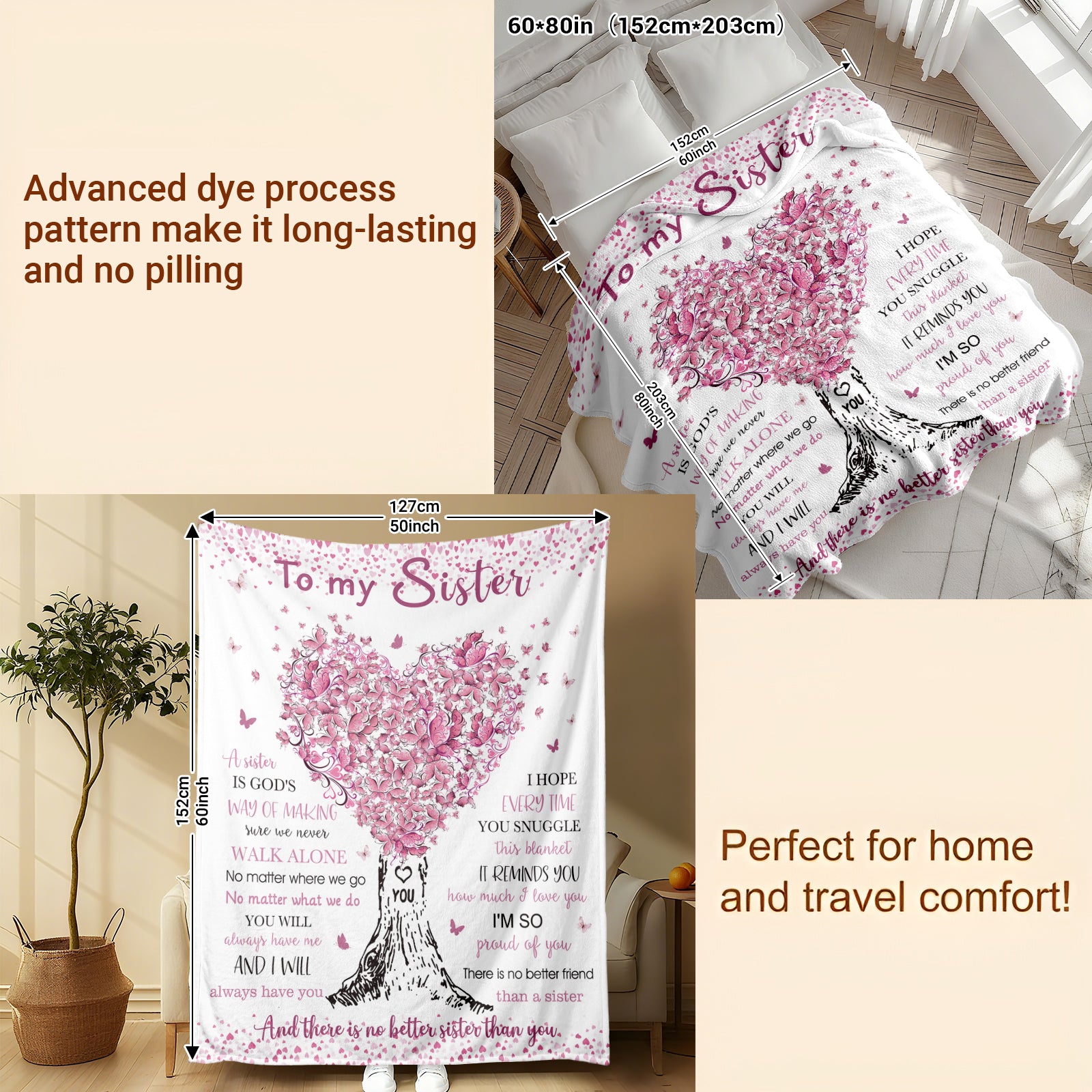 Sweet Memories Blanket for Sisters