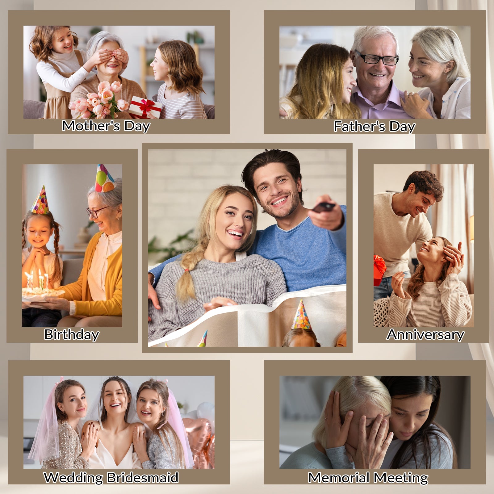 Custom Photo Blanket for Family