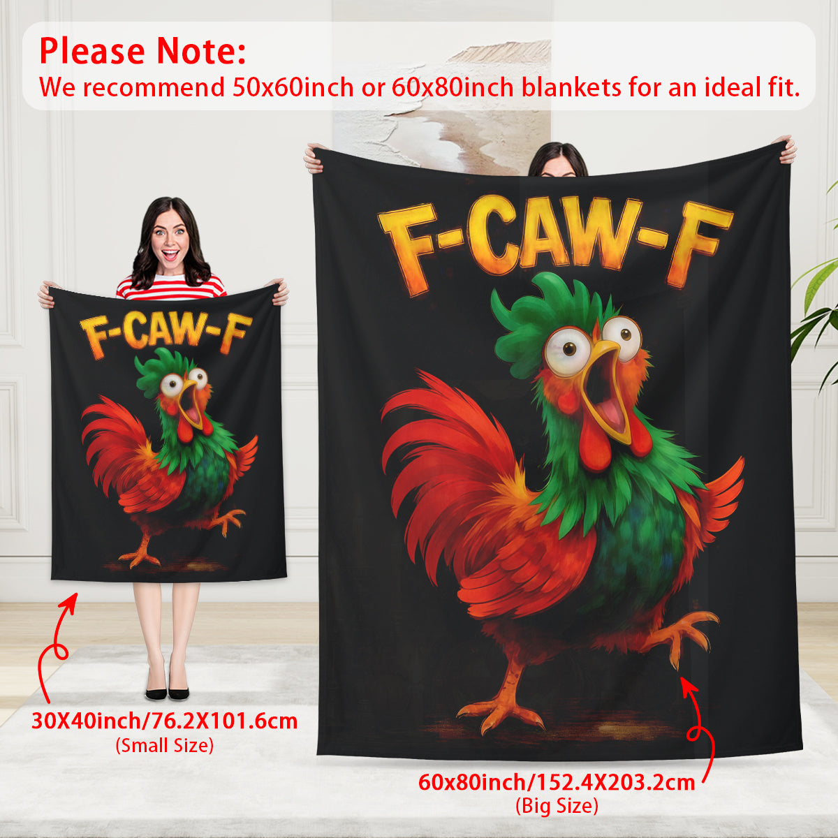 Specific Cozy f-caw-f Blanket