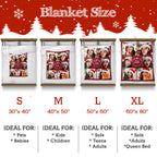 Personalized Blanket for Christmas with Photos