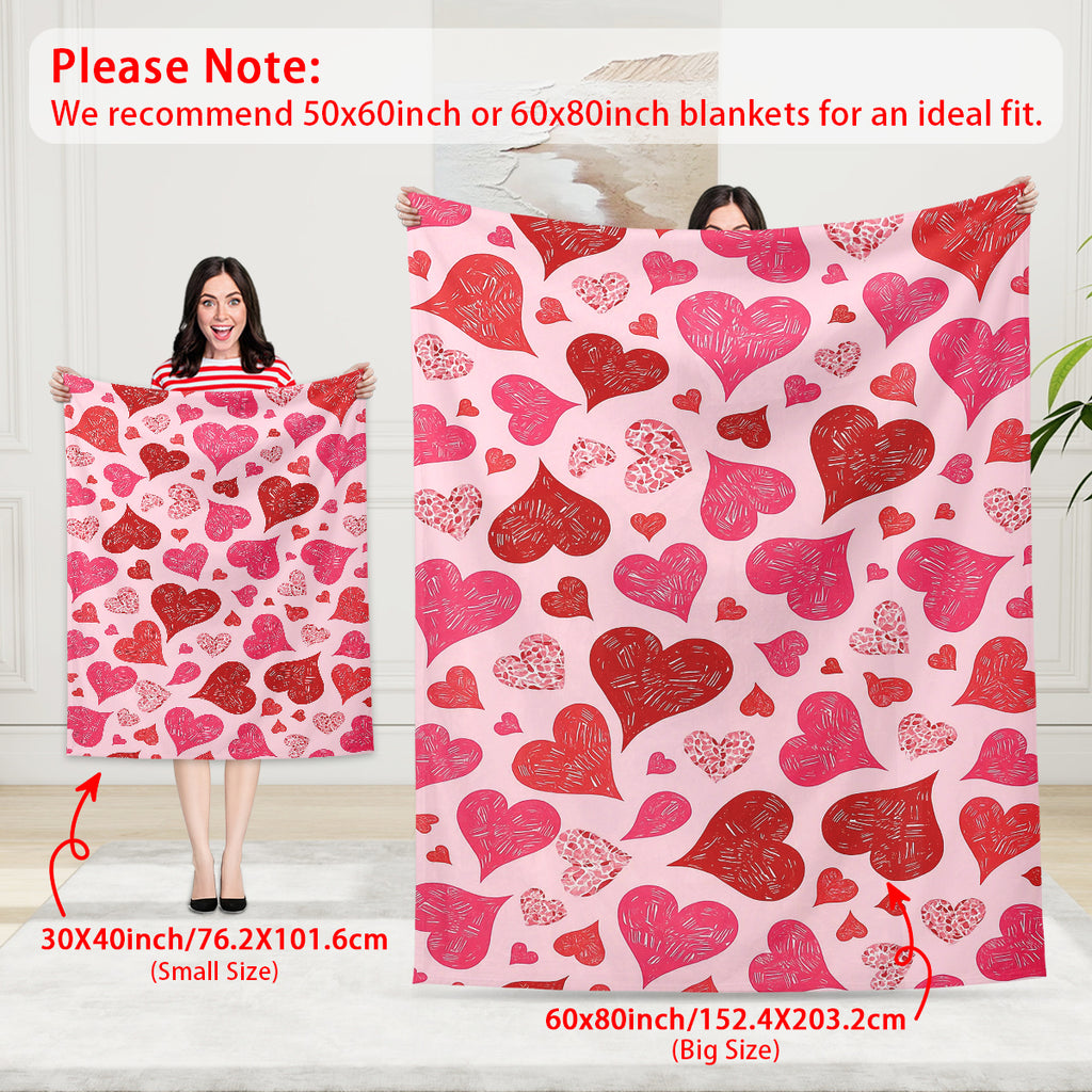 Heart Blanket – Valentine’s Gift for Couples