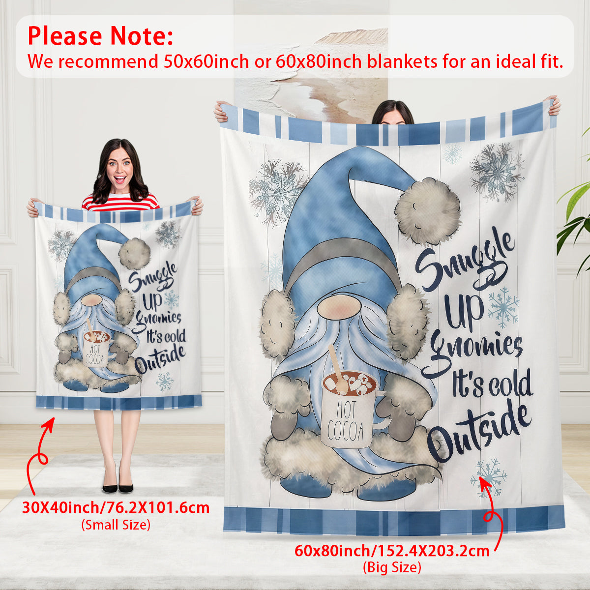 Merry Santa Claus Christmas Blanket