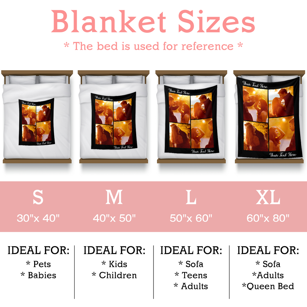 Sweet Couple Memory Blanket with Photo
