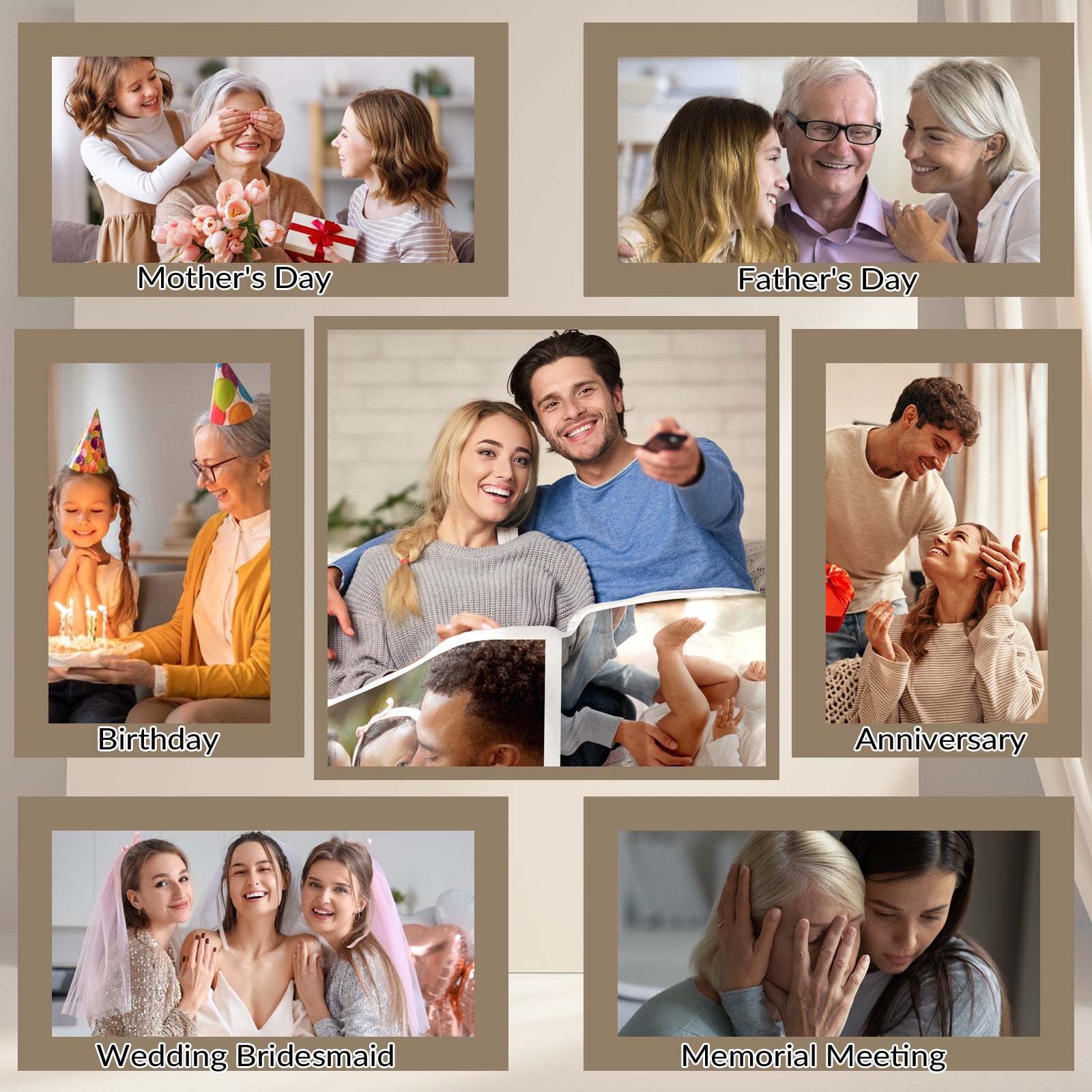 Custom Photo Blanket for Family