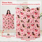 Valentine’s Day Dachshund Love Blanket – Perfect for Couples