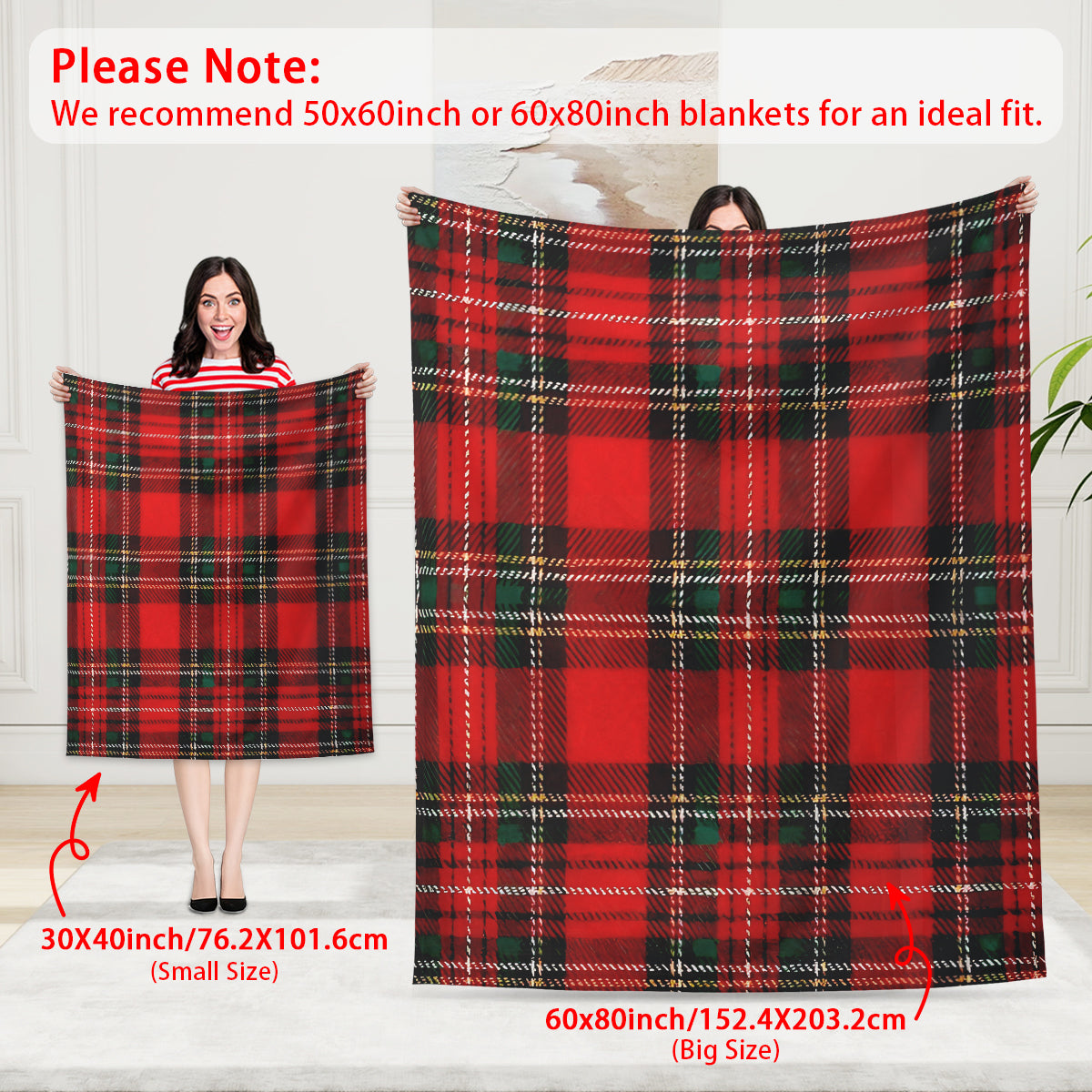 Checkered Pattern Blanket