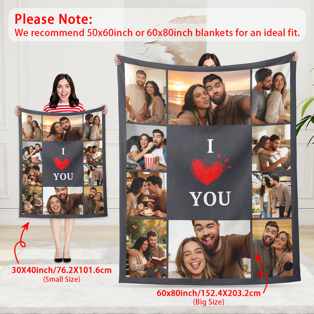 A Cozy Photo Blanket Made for Couples in Love