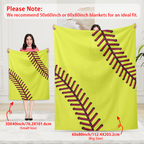 Softball-Inspired Blanket – Cozy & Sporty Comfort