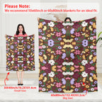 Flower Garden Polyester Blanket
