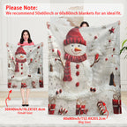 Christmas Snowman Blanket