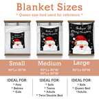 Christmas Santa Blanket with Name