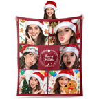 Personalized Blanket for Christmas with Photos