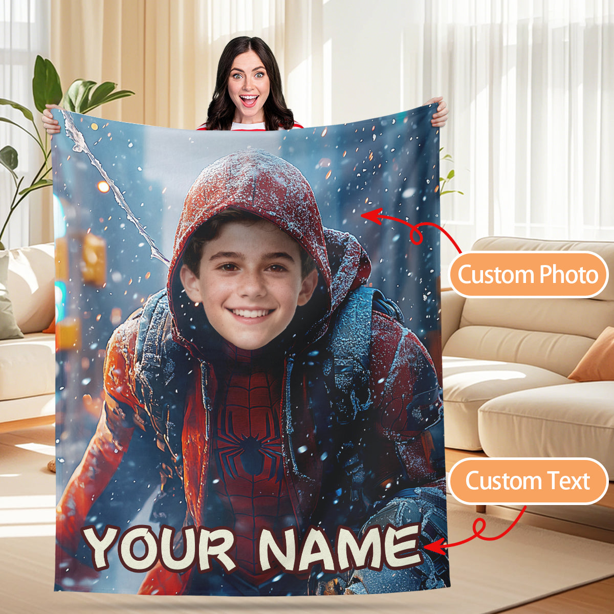 Spider-Man Heroes Custom Blanket