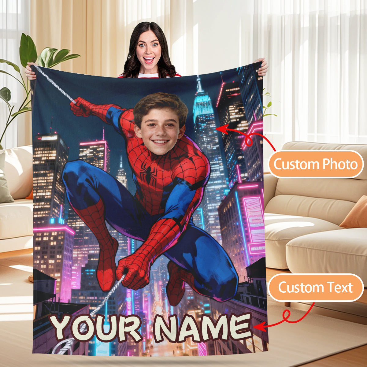 Spider-Man Heroes Custom Blanket