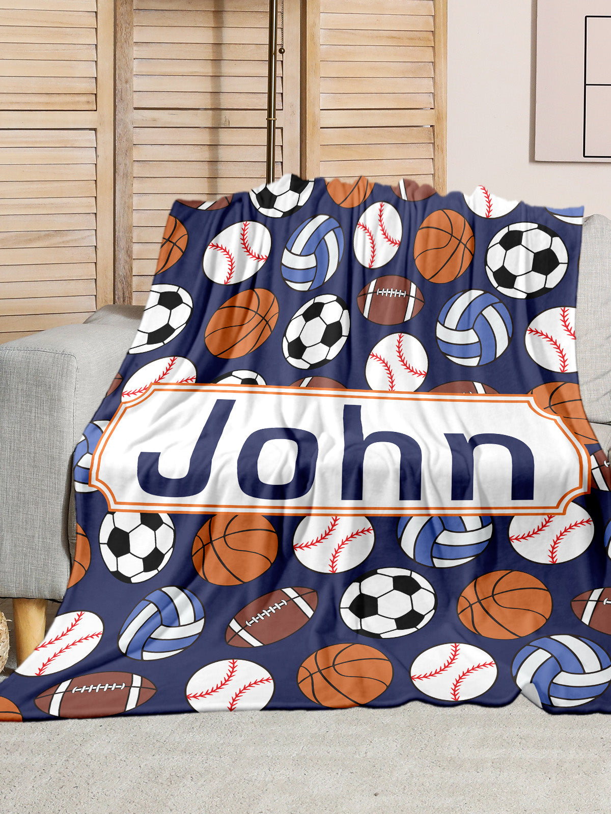 Custom Blankets for Sports Lovers with Name