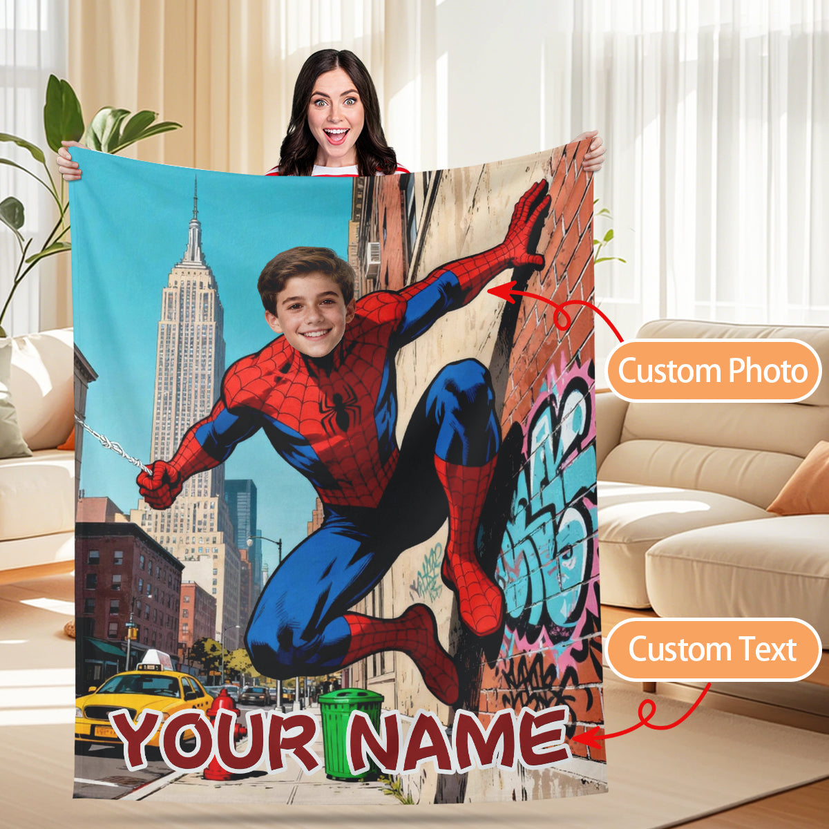 Spider-Man Heroes Custom Blanket
