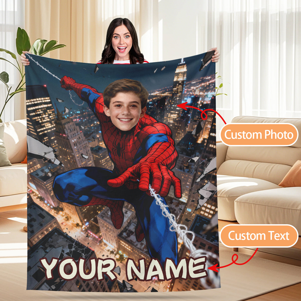 Spider-Man Heroes Custom Blanket