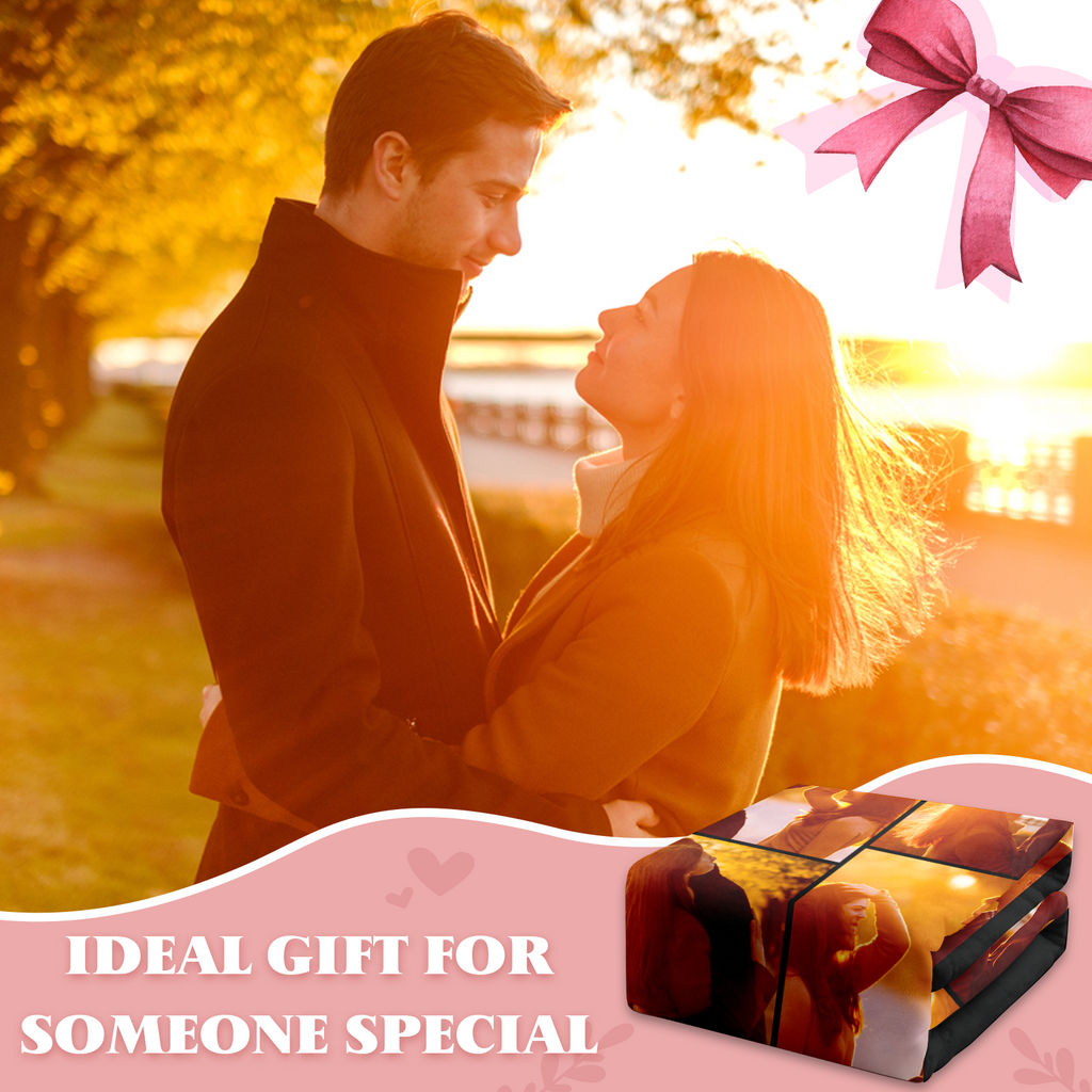 Sweet Couple Memory Blanket with Photo