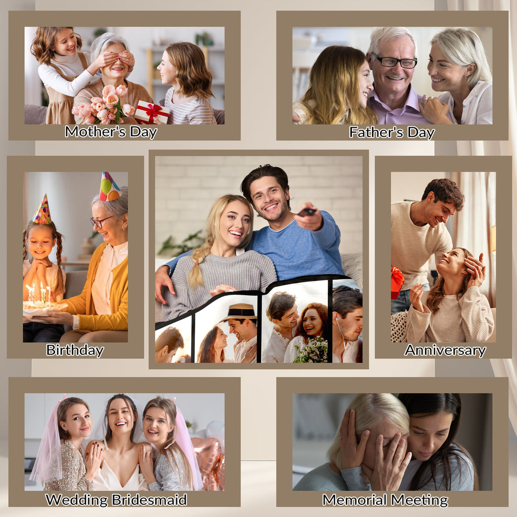 Custom Photo Blanket for Couples