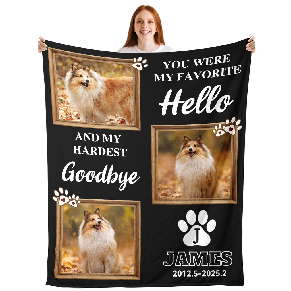 Custom Pet Memorial Blanket