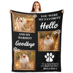Custom Pet Memorial Blanket