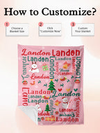 Personalized Blanket for Christmas with Name