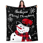 Snowman Cheer Christmas Blanket
