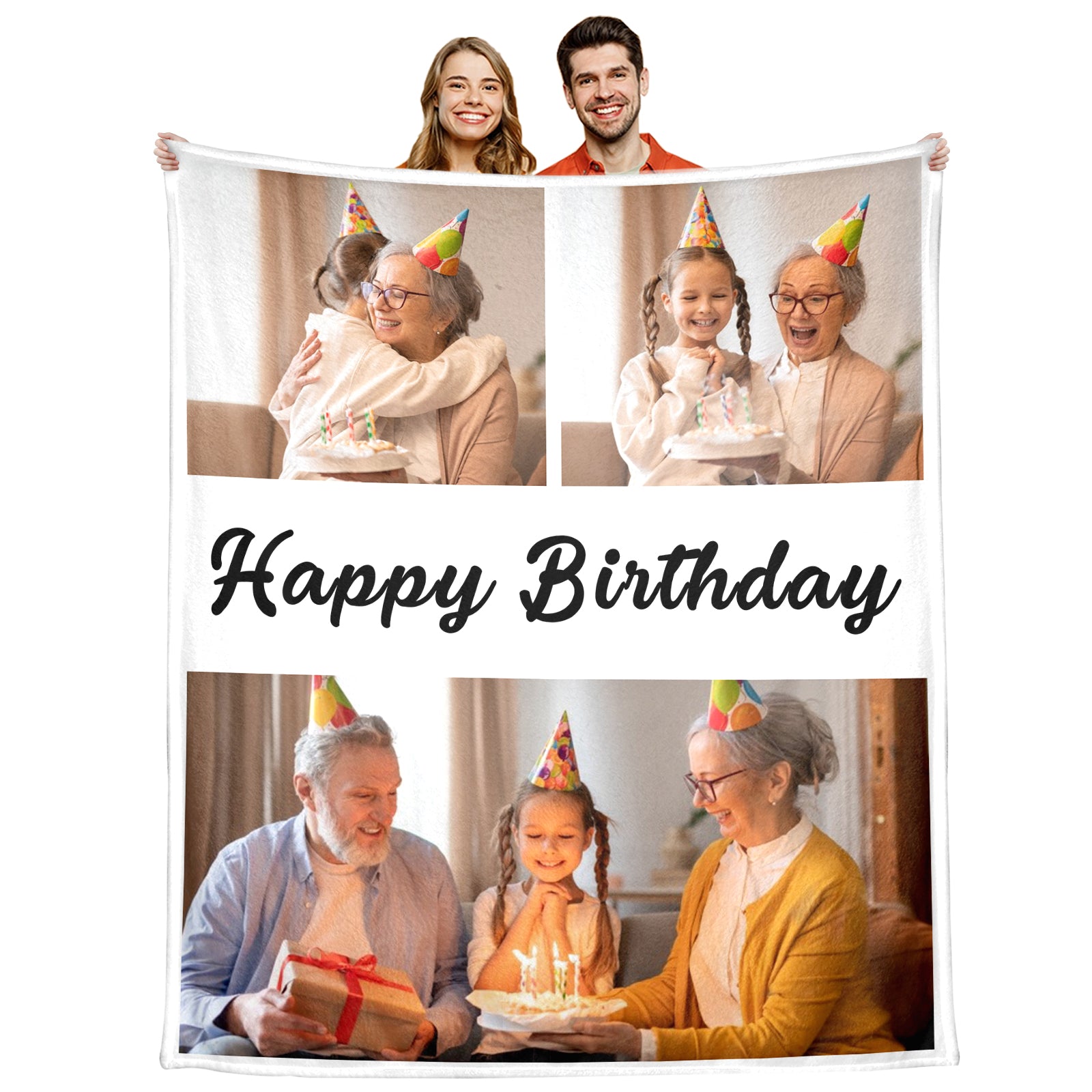 Custom Photo Blanket for Family