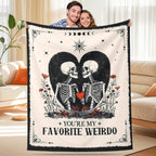 Skeleton Heart Blanket – Special Valentine’s Day Gift for Couples