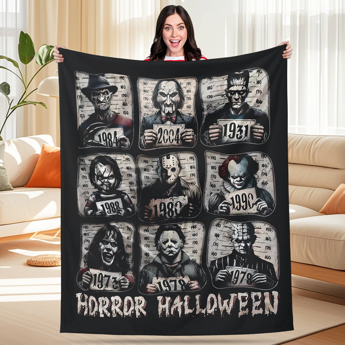 Horror Clash Fleece Blanket