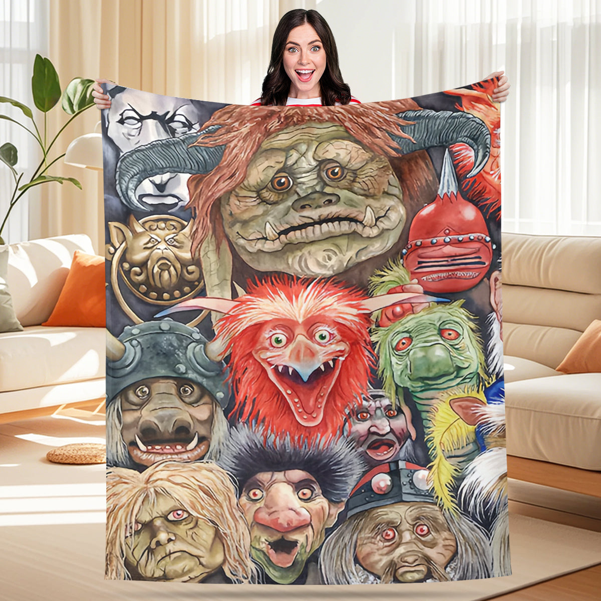 Horror Clash Fleece Blanket
