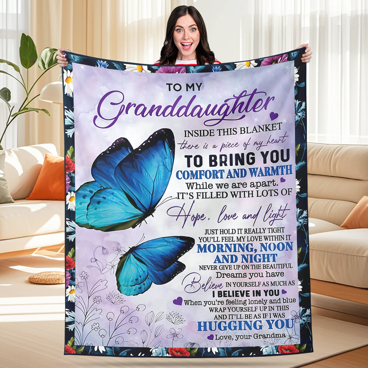 Warm Throw Blanket for Grandma