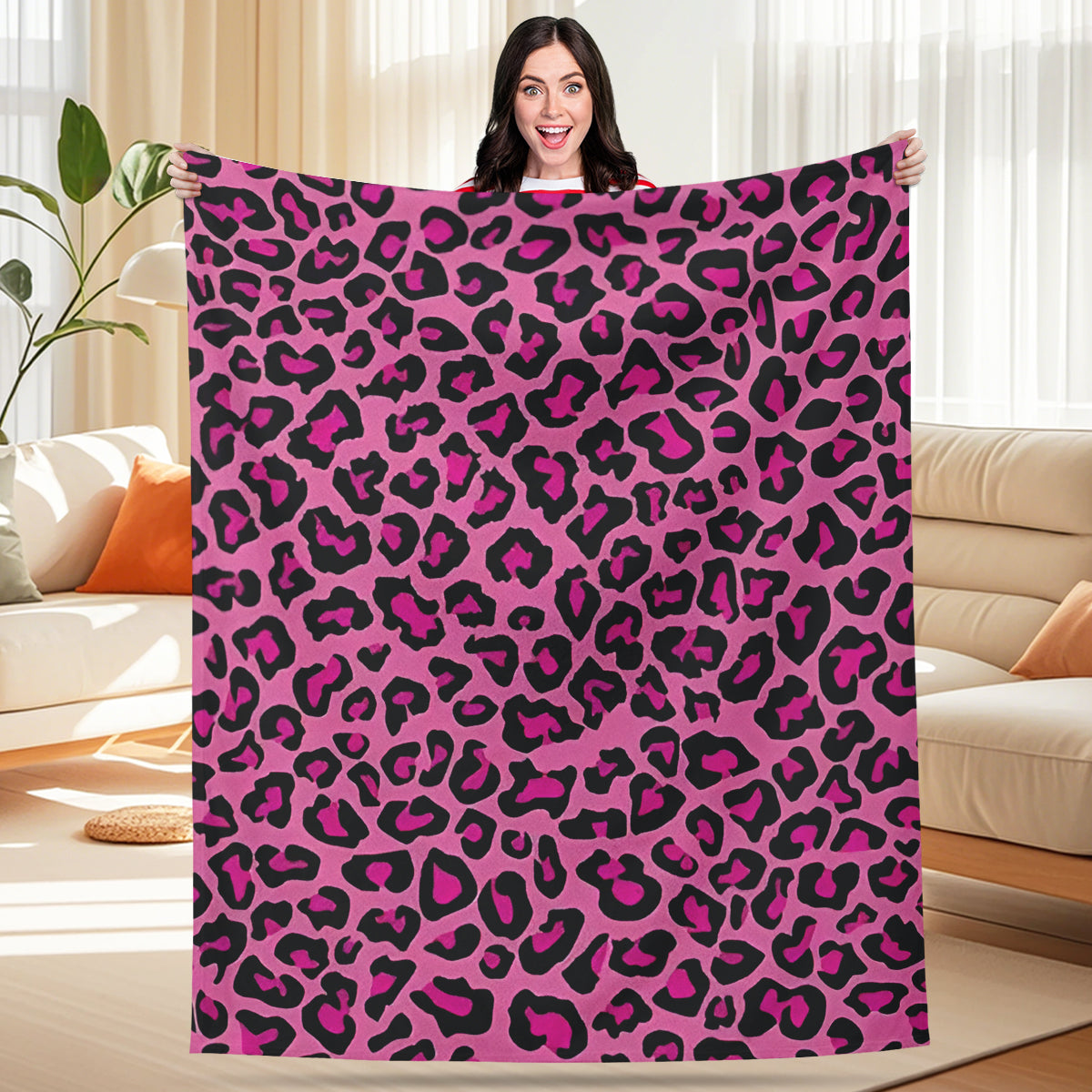 Wild Leopard Print Blanket