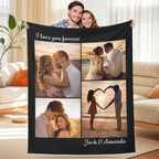 Custom Blanket for Couples with Photos