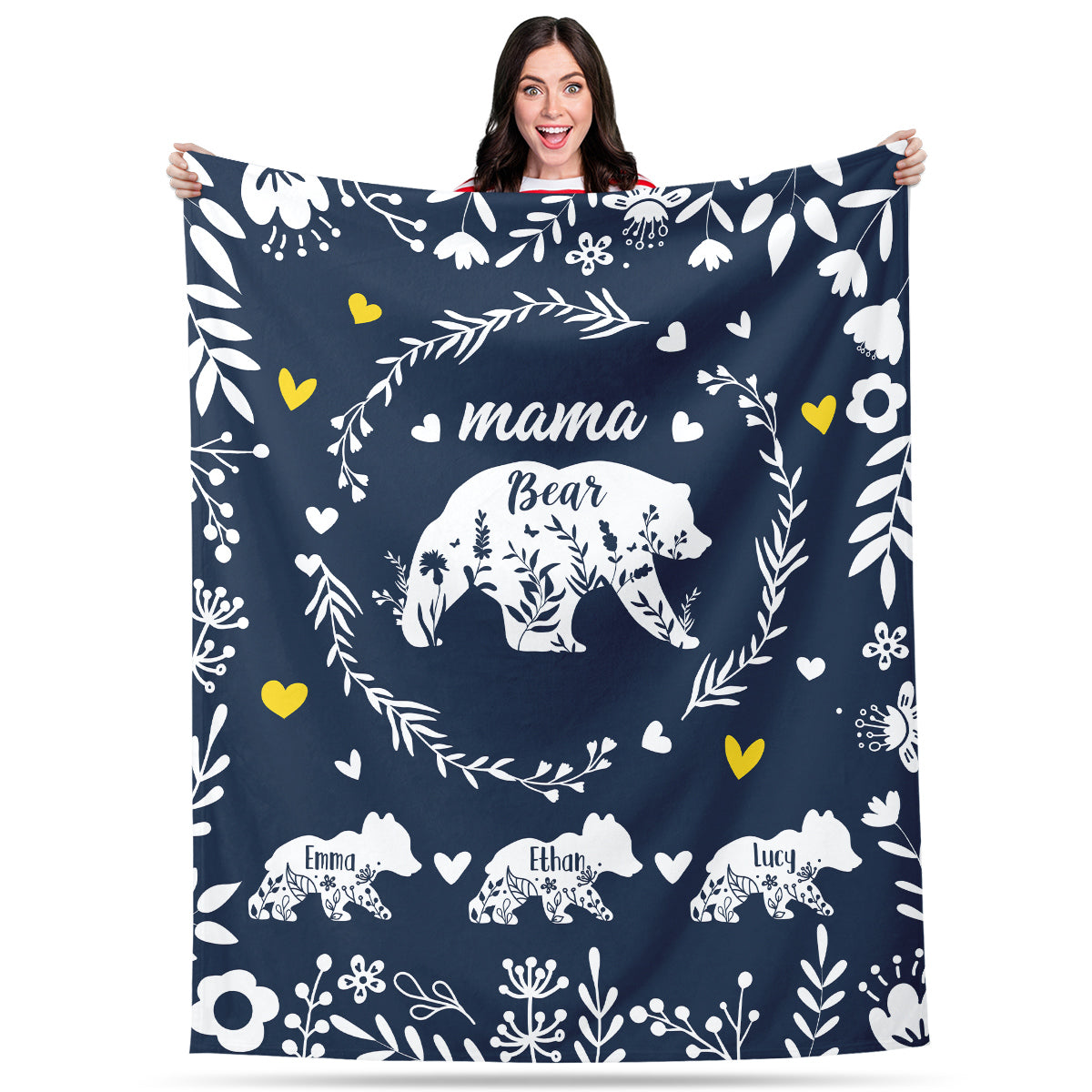 Personalized Blanket for Mom and Child