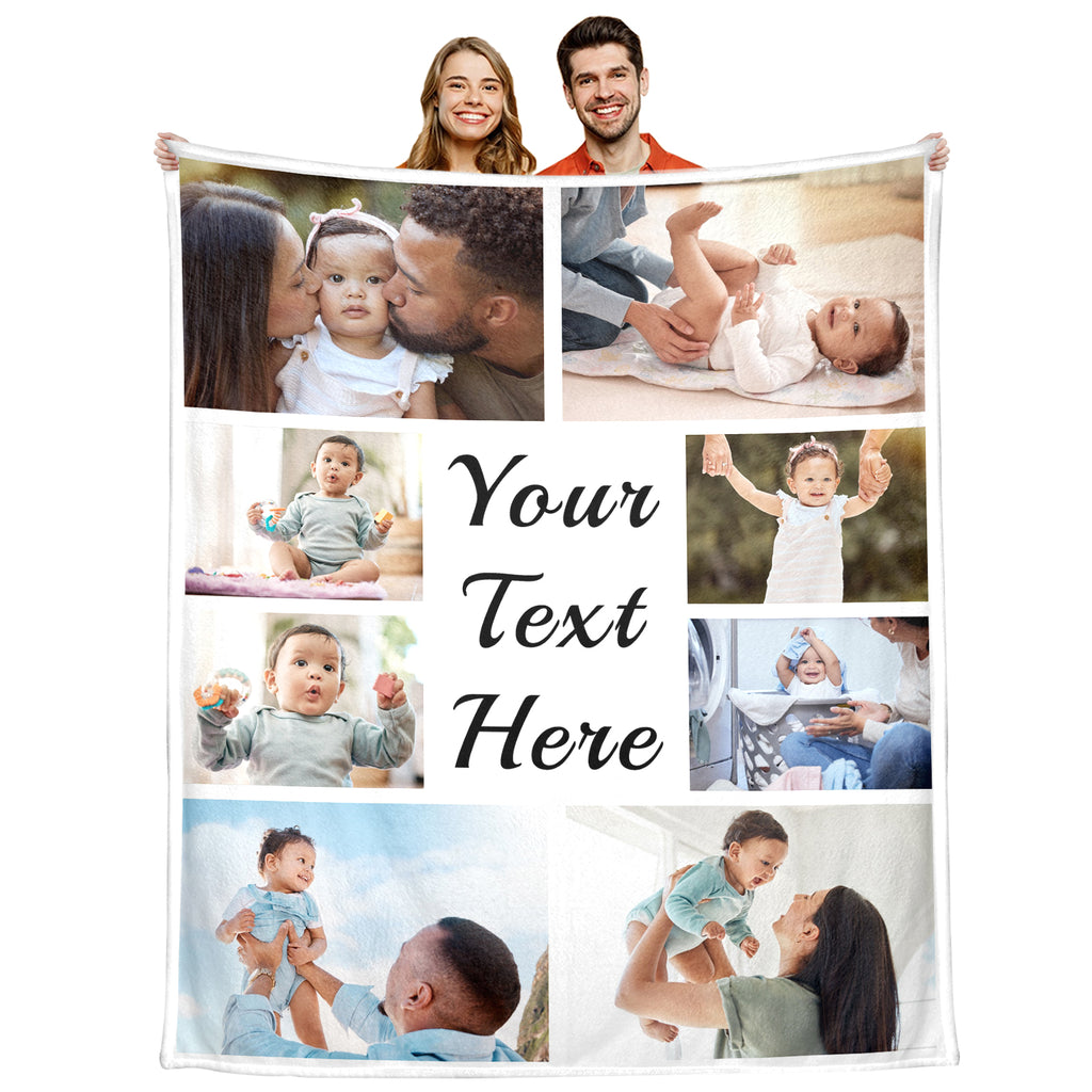 Custom Photo Blanket for Family