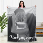 Personalized Couple Memory Blanket with Photo