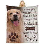 Personalized Dog Memorial Blanket