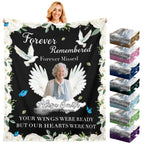 Custom memorial blanket for a loved one