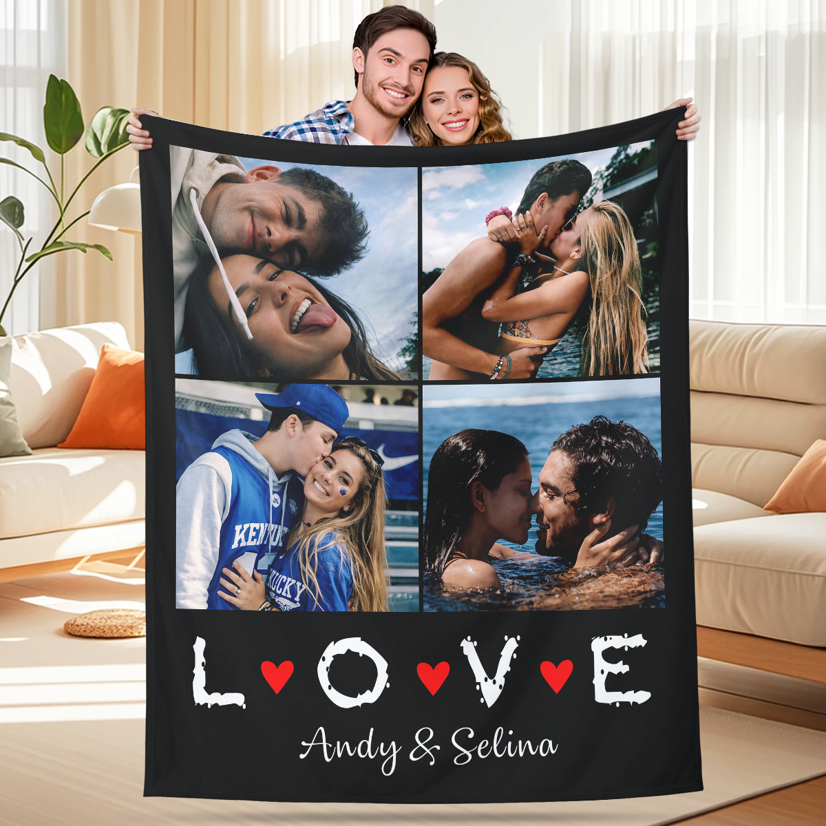 Custom Blanket for Couples in Love