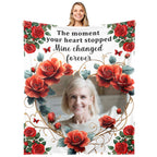 Custom memorial blanket for a loved one