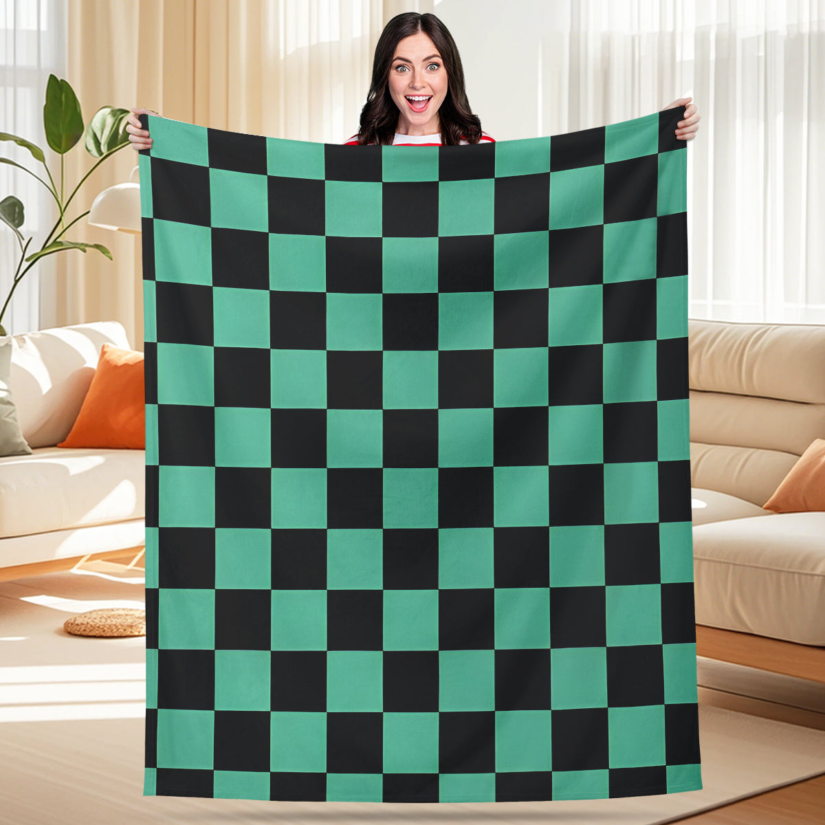 Checkered Pattern Blanket