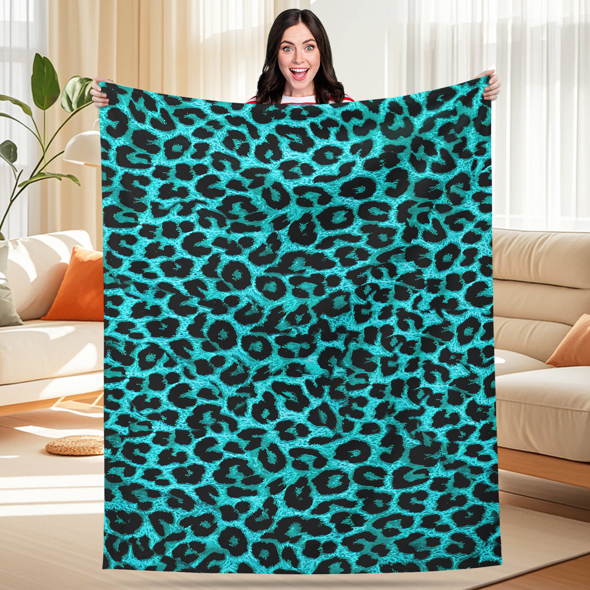 Wild Leopard Print Blanket