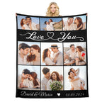 Custom Photo Blanket for Couples