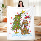 Christmas Tree Custom Fleece Blanket