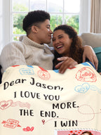 Custom Love Blanket for Wife