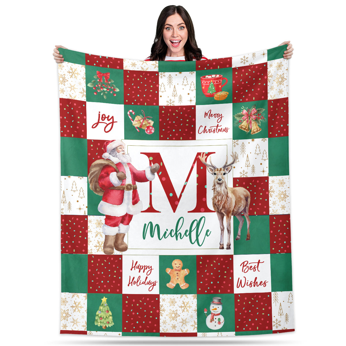 Personalized Blanket for Christmas with Name
