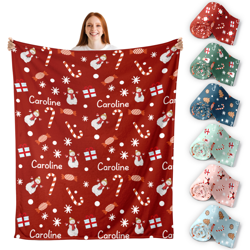 Personalized Blanket for Christmas with Name